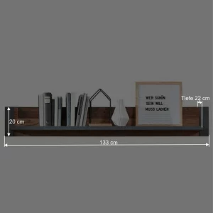 Wandboard In Used Holz & Anthrazit – Firodras 18
