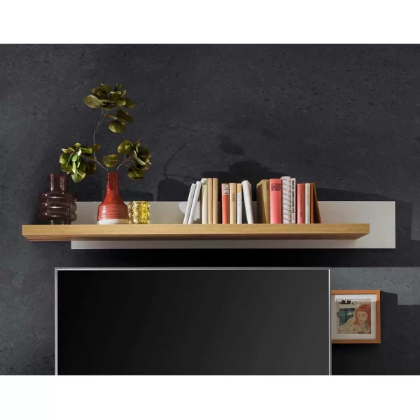 Wandboard In Weiß & Wildeiche Dekor – Caldri 1