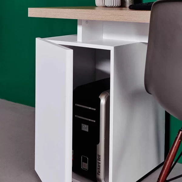 Weißer Computer-Schreibtisch Aragon Mit Viel Stauraum 7