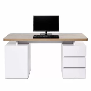 Weißer Computer-Schreibtisch Aragon Mit Viel Stauraum 10