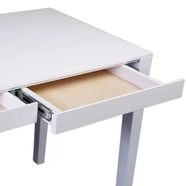 Weißer Schreibtisch Mit Zwei Schubladen – Scope 5