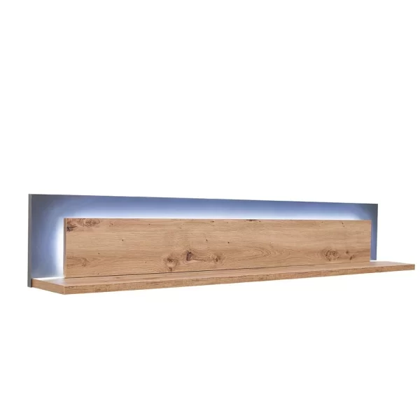 Wohnzimmer Hängeboard In Eichefarben & Grau – Vecenda 3