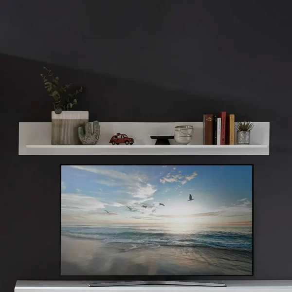 Wohnzimmer Wandboard In Weiß – 160cm Breit – Volicra 4